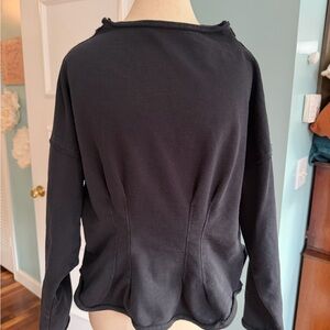 Anthropologie Pilcro Corset Sweatshirt